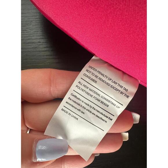 Mini Pink Heart Microbead Pillow – Soft Valentine’s Accent Cushion - Picture 2 of 2